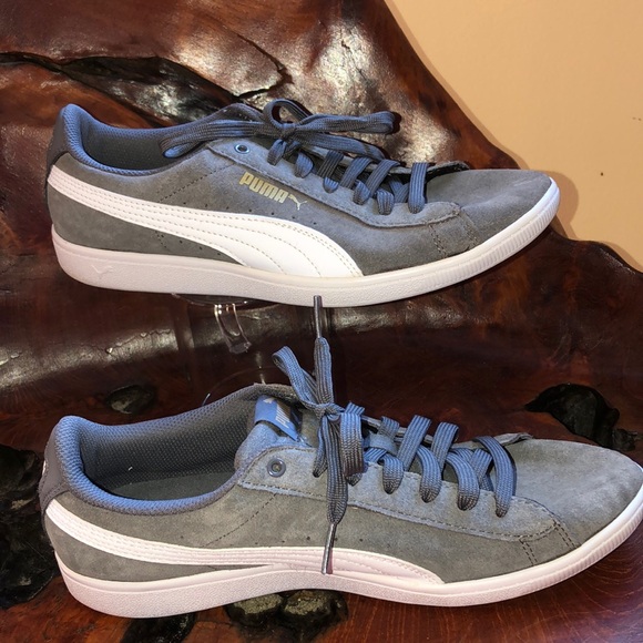 Pumas Gray Suede sz 10 women’s. Gently used condition. - Picture 1 of 7